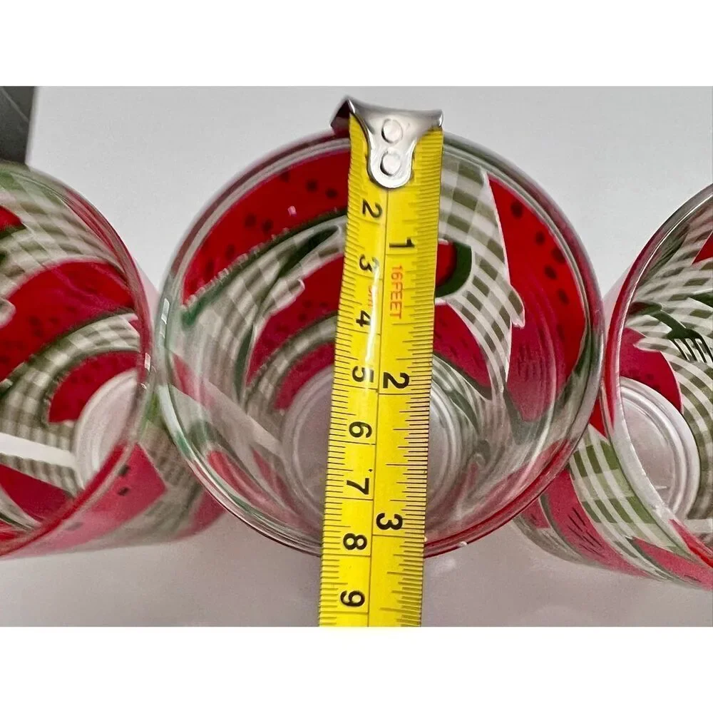 Vintage Acrylic Drinkware Set - Vintage 1980's Watermelon Tumbler Set Precisionc